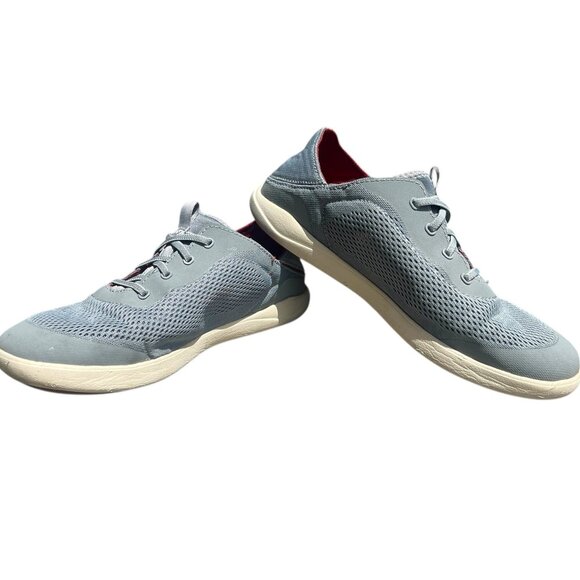OluKai Moku Pae Men's Size 9 Gray Mesh Boat Sneakers Water Ready 🌊 - Picture 1 of 5